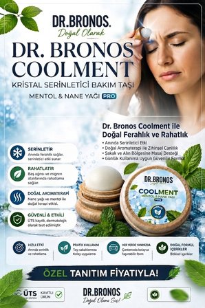 Hmd Bitkisel Coolment Doğal Kristal Mentol Taşı - Baş, Şakak, Boyun ve Ense İçin Ferahlatıcı ve Rahatlatıcı Bakım Taşı (Nane Yağı Özlü)