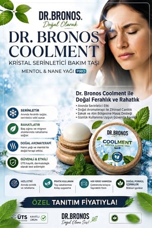 Hmd Bitkisel Coolment Doğal Kristal Mentol Taşı 3 Ad.- Baş, Şakak, Boyun ve Ense İçin Ferahlatıcı ve Rahatlatıcı Bakım Taşı (Nane Yağı Özlü)