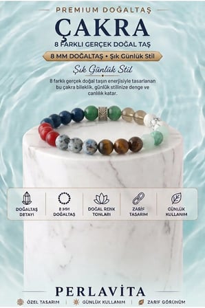 Çakra 8 Farklı Gerçek Doğal Taş