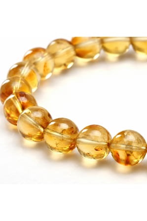 Perlavita Sitrin Doğal Taş Bileklik 8mm - Günlük Takı ve Hediye