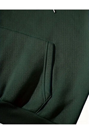 Ön Ve Arka Baskılıı Kapüşonlu Sweatshirt