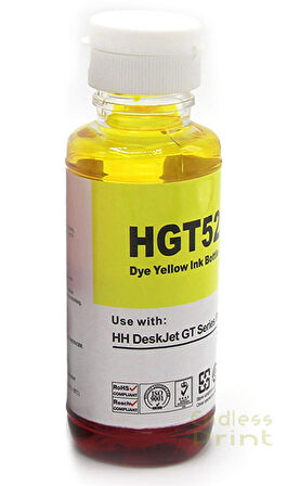 hementoner Mürekkep-Hp GT52XL Sarı Refill İnk.-90ml