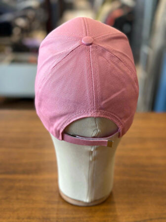 alo Nakışlı Pembe Renk Pamuklu Cap Şapka