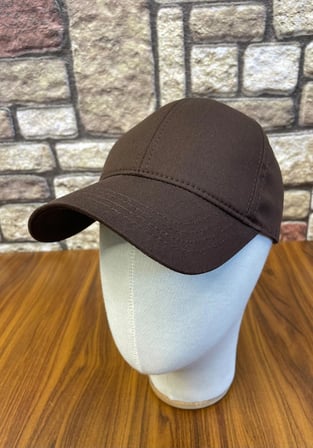 Basic Düz Sade Kahverengi Unisex Beyzbol Şapka Cap