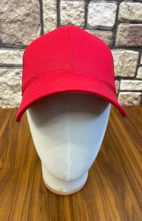 Kırmızı Düz Basic Sade Unisex Baseball Fileli Yazlık Cap Şapka