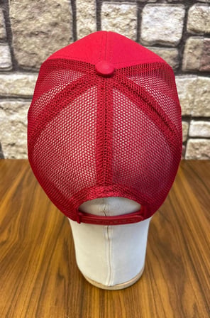 Kırmızı Düz Basic Sade Unisex Baseball Fileli Yazlık Cap Şapka
