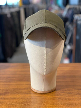 Haki Renk Pamuklu Basic Düz Model Unisex Cap Şapka