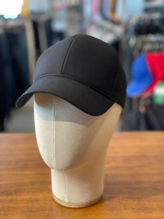 Mikro Kumaş Baskısız Basic Unisex Siyah Renk Cap Şapka