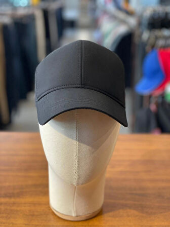 Mikro Kumaş Baskısız Basic Unisex Siyah Renk Cap Şapka