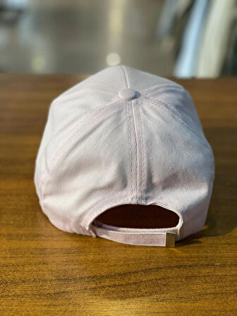 Pudra Renk Pamuklu Basic Düz Model Unisex Cap Şapka