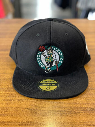 Boston Celtics NBA Nakışlı Unisex Siyah Renk Hip Hop Snapback Rapper Basket Cap Şapka