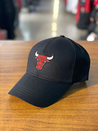 Chicago Bulls Nakışlı Siyah Renk Unisex Pamuklu Cap Şapka