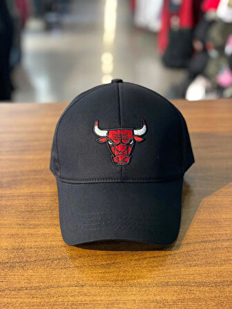 Chicago Bulls Nakışlı Siyah Renk Unisex Pamuklu Cap Şapka