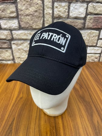 EL PATRON Nakış Siyah Renk Unisex Beyzbol Şapka Cap