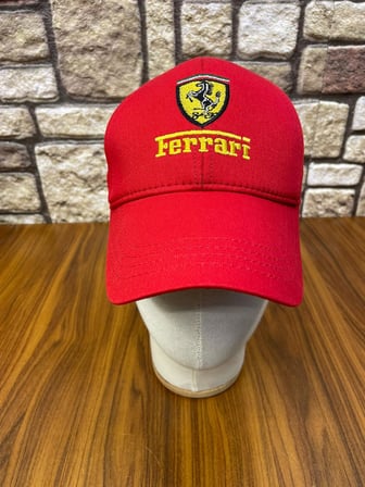Ferrari Nakış Siyah Renk Unisex Beyzbol Şapka Cap