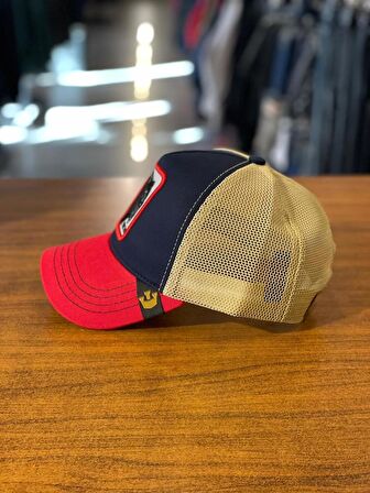 Gorin Bros Trucker Model Panter Figür Fileli Cap Şapka