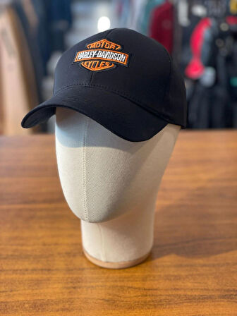 Motor Harley Davidson Cycles Unisex Siyah Renk Pamuklu Cap Şapka