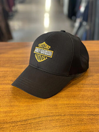 Motor Harley Davidson Cycles Unisex Siyah Renk Pamuklu Cap Şapka