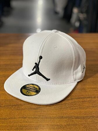 Jordan Beyaz Renk Hip Hop Snapback Rapper Cap Şapka