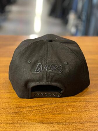 LA Lakers Hiphop Snapback Rapper Basket Siyah Renk Cap Şapka