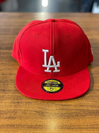 LA Lakers Unisex Pamuklu Kırmızı Renk Hip Hop Snapback Rapper Basket Cap Şapka