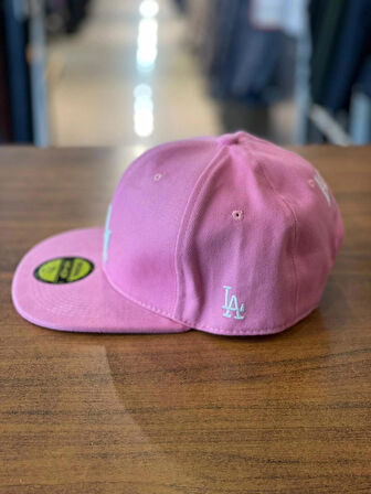 LA Lakers Pembe Hiphop Snapback Rapper Basket Cap Şapka
