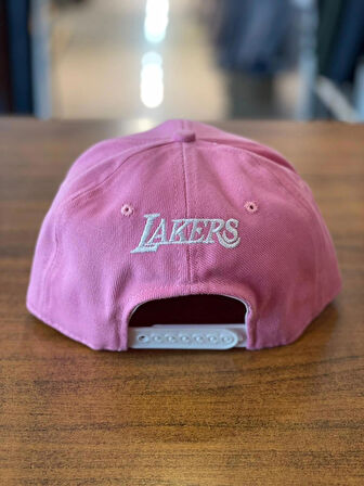 LA Lakers Pembe Hiphop Snapback Rapper Basket Cap Şapka