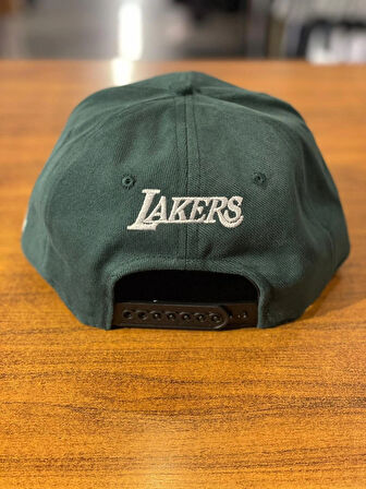 LA Los Angeles Lakers Nakışlı Unisex Yeşil Renk Hip Hop Snapback Rapper Basket Cap Şapka