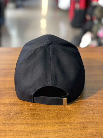 Moncler Logo Siyah Renk Unisex Pamuklu Cap Şapka