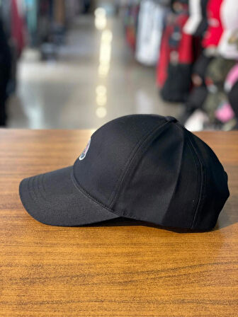 Moncler Logo Siyah Renk Unisex Pamuklu Cap Şapka