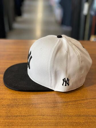 NY Yankees Beyaz Renk Hiphop Snapback Rapper Basket Cap Şapka