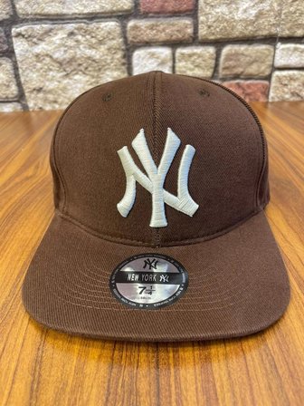 NY Newyork Kahverengi Hiphop Snapback Rapper Basket Baseball Drip Cap Şapka