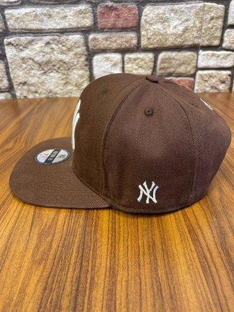 NY Newyork Kahverengi Hiphop Snapback Rapper Basket Baseball Drip Cap Şapka