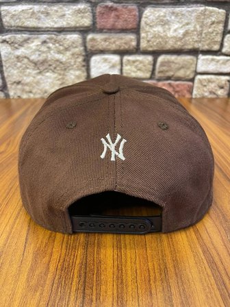 NY Newyork Kahverengi Hiphop Snapback Rapper Basket Baseball Drip Cap Şapka