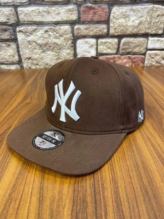 NY Newyork Kahverengi Hiphop Snapback Rapper Basket Baseball Drip Cap Şapka
