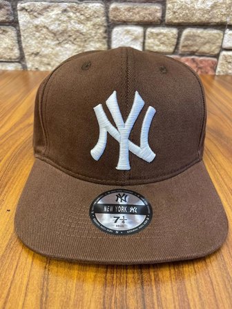 NY Newyork Kahverengi Hiphop Snapback Rapper Basket Baseball Drip Cap Şapka