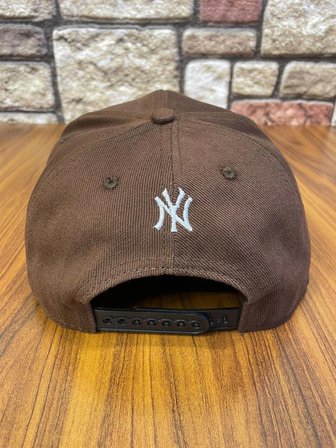 NY Newyork Kahverengi Hiphop Snapback Rapper Basket Baseball Drip Cap Şapka