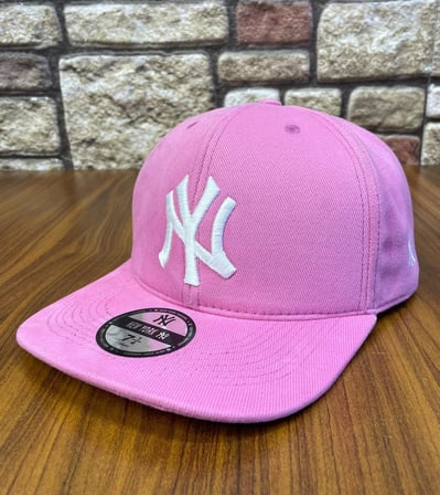 NY New York Nakış Hiphop Snapback Rapper Pembe Baseball Şapka Cap