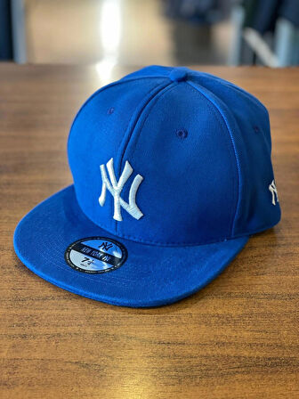 NY Yankees Saks Mavi Hiphop Snapback Rapper Basket Cap Şapka