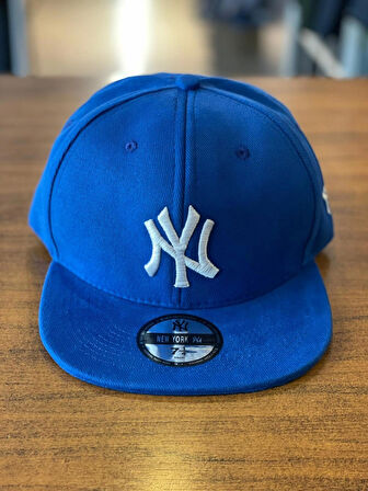 NY Yankees Saks Mavi Hiphop Snapback Rapper Basket Cap Şapka