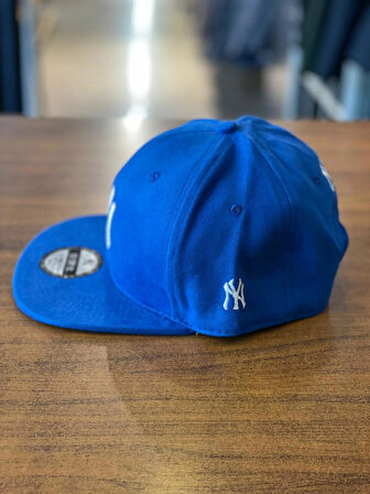 NY Yankees Saks Mavi Hiphop Snapback Rapper Basket Cap Şapka