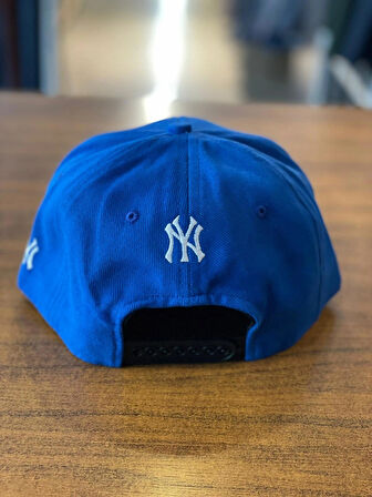 NY Yankees Saks Mavi Hiphop Snapback Rapper Basket Cap Şapka