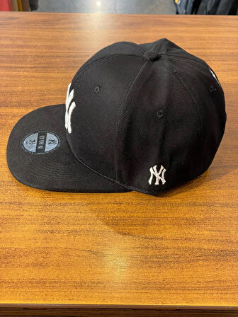 NY Yankees Unisex Pamuklu Siyah Renk Hip Hop Snapback Rapper Basket Cap Şapka