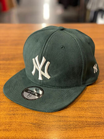 NY Yankees Nakışlı Yeşil Renk Hip Hop Snapback Rapper Basket Cap Şapka