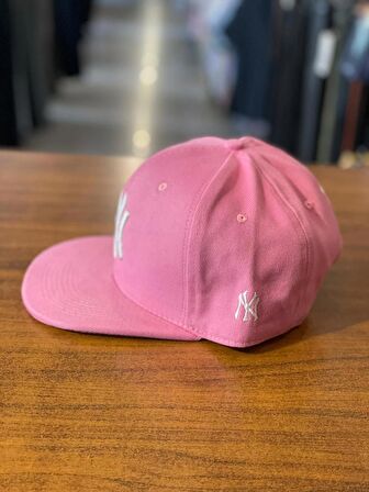 NY Yankees Pembe Renk Hiphop Snapback Rapper Basket Cap Şapka