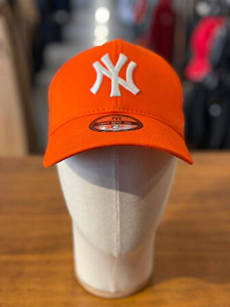 NY Yankees Nakışlı Trucker Beyzbol Model Turuncu Renk Pamuklu Cap Şapka