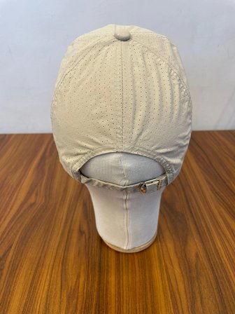 Yazlık Delikli Paraşüt Kumaş Bej Renk Unisex Cap Şapka