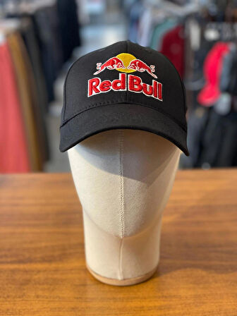 RedBull Nakışlı Trucker Model Pamuklu Unisex Siyah Renk Cap Şapka