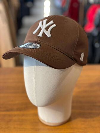 NY Yankees Nakışlı Trucker Beyzbol Model Kahverengi Renk Pamuklu Cap Şapka