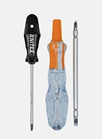 Elektrik Kontrol Kalemi & Tornavida & Elektrik Bandı & Tak Çıkar Tornavida Seti Yıldız ve Düz Uçlu